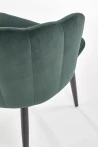 Design Plus Studio Kuchni & Salon Meblowy | K386 krzesło ciemny zielony (1p2szt) | 2010001177814