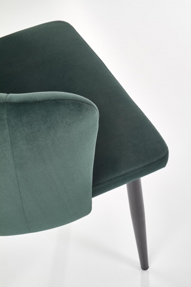 Design Plus Studio Kuchni & Salon Meblowy | K386 krzesło ciemny zielony (1p2szt) | 2010001177814