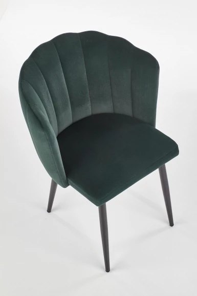 Design Plus Studio Kuchni & Salon Meblowy | K386 krzesło ciemny zielony (1p2szt) | 2010001177814
