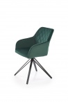 Design Plus Studio Kuchni & Salon Meblowy | K535 krzesło ciemny zielony (1p2szt) | 2010001201090
