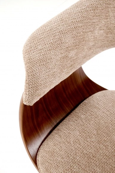 Design Plus Studio Kuchni & Salon Meblowy | K545 krzesło beżowy / orzechowy (1p1szt) | 2010001201755