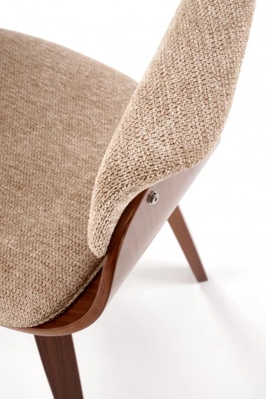 Design Plus Studio Kuchni & Salon Meblowy | K545 krzesło beżowy / orzechowy (1p1szt) | 2010001201755