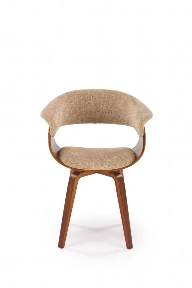 Design Plus Studio Kuchni & Salon Meblowy | K545 krzesło beżowy / orzechowy (1p1szt) | 2010001201755