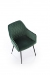 Design Plus Studio Kuchni & Salon Meblowy | K558 krzesło ciemny zielony (1p2szt) | 2010001204237