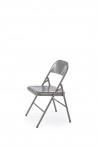 Design Plus Studio Kuchni & Salon Meblowy | K565 krzesło składane, popielaty (1p6szt) | 5905248134652