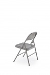 Design Plus Studio Kuchni & Salon Meblowy | K565 krzesło składane, popielaty (1p6szt) | 5905248134652