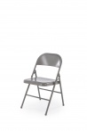 Design Plus Studio Kuchni & Salon Meblowy | K565 krzesło składane, popielaty (1p6szt) | 5905248134652