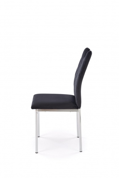 Design Plus Studio Kuchni & Salon Meblowy | K578 krzesło czarny / srebrny (1p4szt) | 5905248136045