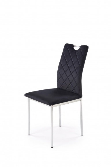 Design Plus Studio Kuchni & Salon Meblowy | K578 krzesło czarny / srebrny (1p4szt) | 5905248136045