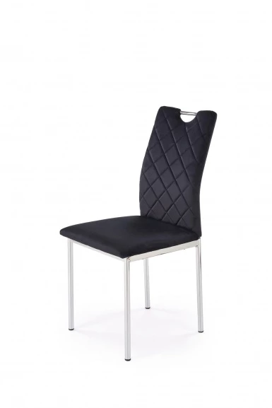 Design Plus Studio Kuchni & Salon Meblowy | K578 krzesło czarny / srebrny (1p4szt) | 5905248136045
