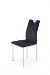 Design Plus Studio Kuchni & Salon Meblowy | K578 krzesło czarny / srebrny (1p4szt) | 5905248136045