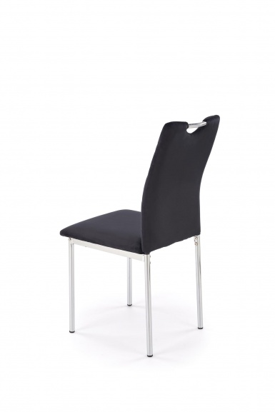 Design Plus Studio Kuchni & Salon Meblowy | K578 krzesło czarny / srebrny (1p4szt) | 5905248136045