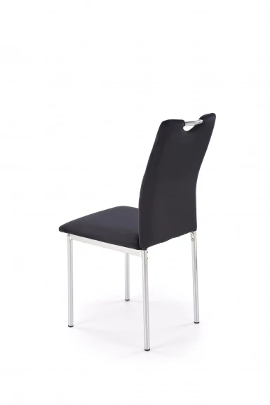 Design Plus Studio Kuchni & Salon Meblowy | K578 krzesło czarny / srebrny (1p4szt) | 5905248136045