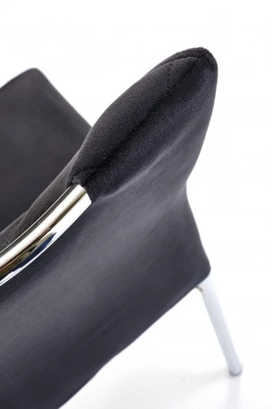 Design Plus Studio Kuchni & Salon Meblowy | K578 krzesło czarny / srebrny (1p4szt) | 5905248136045