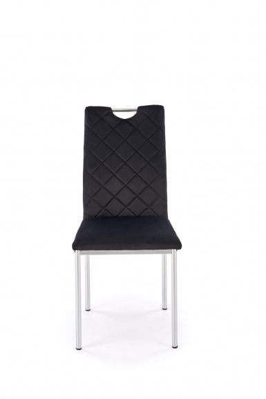 Design Plus Studio Kuchni & Salon Meblowy | K578 krzesło czarny / srebrny (1p4szt) | 5905248136045