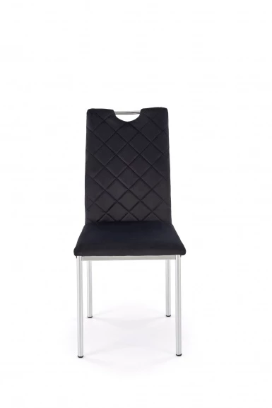 Design Plus Studio Kuchni & Salon Meblowy | K578 krzesło czarny / srebrny (1p4szt) | 5905248136045