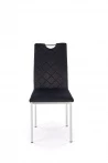 Design Plus Studio Kuchni & Salon Meblowy | K578 krzesło czarny / srebrny (1p4szt) | 5905248136045