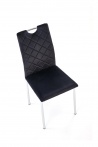 Design Plus Studio Kuchni & Salon Meblowy | K578 krzesło czarny / srebrny (1p4szt) | 5905248136045