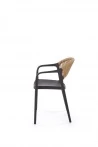 Design Plus Studio Kuchni & Salon Meblowy | K582 krzesło czarny / naturalny (1p4szt) | 5905248136144