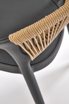 Design Plus Studio Kuchni & Salon Meblowy | K582 krzesło czarny / naturalny (1p4szt) | 5905248136144