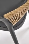 Design Plus Studio Kuchni & Salon Meblowy | K582 krzesło czarny / naturalny (1p4szt) | 5905248136144