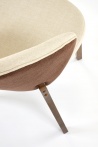 Design Plus Studio Kuchni & Salon Meblowy | K583 krzesło, orzechowy / brązowy / beżowy (1p2szt) | 5905248136342
