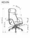 Design Plus Studio Kuchni & Salon Meblowy | KEVIN fotel gabinetowy j.popielaty | 2010001200178