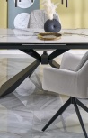 Design Plus Studio Kuchni & Salon Meblowy | LUCIANO stół rozkładany, blat: biały marmur (2p1szt) | 5905248134591