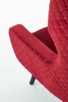 Design Plus Studio Kuchni & Salon Meblowy | MARVEL fotel wypoczynkowy bordowy / czarny | 2010001176886