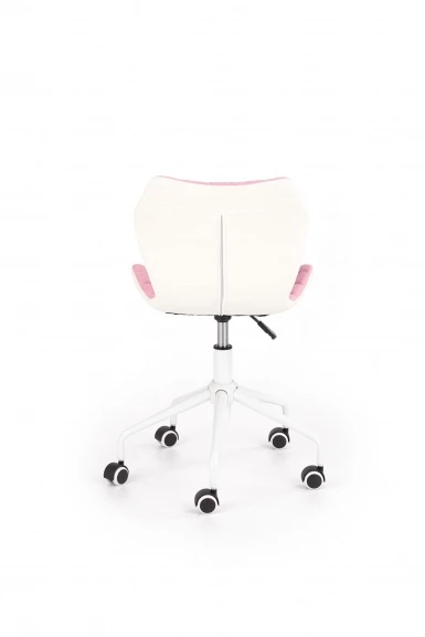 Design Plus Studio Kuchni & Salon Meblowy | MATRIX 3 fotel młodzieżowy jasny różowy / biały (1p1szt) | 2010001177142