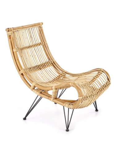 Design Plus Studio Kuchni & Salon Meblowy | MELODY fotel wypoczynkowy, rattan naturalny (2p1szt) | 2010001196518