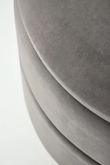 Design Plus Studio Kuchni & Salon Meblowy | MINTY pufa popielaty / złoty (1p1szt) | 2010001176152