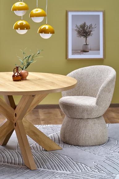 Design Plus Studio Kuchni & Salon Meblowy | MORUS stół okrągły naturalny (1p1szt) | 5905248135383