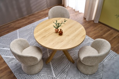 Design Plus Studio Kuchni & Salon Meblowy | MORUS stół okrągły naturalny (1p1szt) | 5905248135383