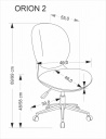 Design Plus Studio Kuchni & Salon Meblowy | ORION 2 fotel młodzieżowy, biały - jasny różowy (1p1szt) | 5905248135789