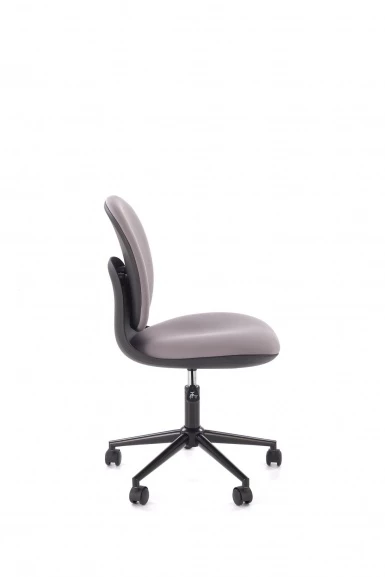 Design Plus Studio Kuchni & Salon Meblowy | ORION fotel młodzieżowy, czarny - popielaty (1p1szt) | 5905248135796