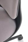 Design Plus Studio Kuchni & Salon Meblowy | ORION fotel młodzieżowy, czarny - popielaty (1p1szt) | 5905248135796