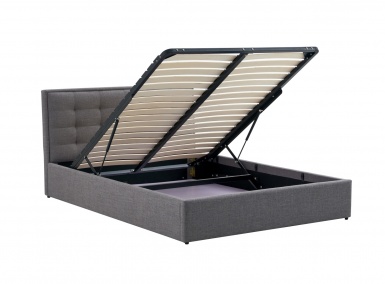 Design Plus Studio Kuchni & Salon Meblowy | PADVA 140cm łóżko z pojemnikiem popielaty (2p1szt) | 5905248136168