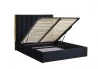 Design Plus Studio Kuchni & Salon Meblowy | PALAZZO łóżko 160, czarny / złoty (3p1szt) | 2010001195115