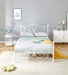Design Plus Studio Kuchni & Salon Meblowy | PANAMA 140 cm łóżko metalowe biały (2p1szt) | 5905248136175