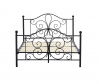 Design Plus Studio Kuchni & Salon Meblowy | PANAMA 140 cm łóżko metalowe czarny (2p1szt) | 5905248136182