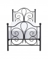 Design Plus Studio Kuchni & Salon Meblowy | PANAMA 90 cm łóżko metalowe czarny (2p1szt) | 2010001189145