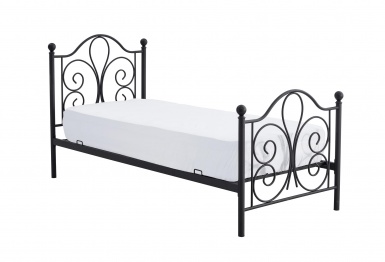 Design Plus Studio Kuchni & Salon Meblowy | PANAMA 90 cm łóżko metalowe czarny (2p1szt) | 2010001189145
