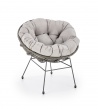Design Plus Studio Kuchni & Salon Meblowy | PINO fotel ogrodowy, ciemny popiel / jasny popiel (2p4szt) | 2010001196617