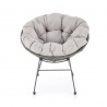 Design Plus Studio Kuchni & Salon Meblowy | PINO fotel ogrodowy, ciemny popiel / jasny popiel (2p4szt) | 2010001196617