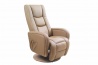 Design Plus Studio Kuchni & Salon Meblowy | PULSAR recliner z funkcją masażu beżowy | 2010001149125