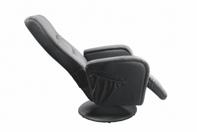 Design Plus Studio Kuchni & Salon Meblowy | PULSAR recliner z funkcją masażu czarny | 2010001149118
