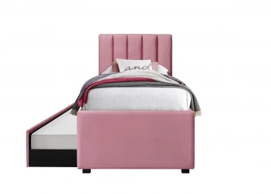 Design Plus Studio Kuchni & Salon Meblowy | RUSSO 90 cm łóżko różowy (4p1szt) | 2010001202653