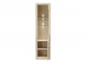 Design Plus Studio Kuchni & Salon Meblowy | CASTEL 04/S sonoma jasna/MDF sonoma trufel - regał | 