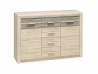 Design Plus Studio Kuchni & Salon Meblowy | CASTEL 09 sonoma jasna/MDF sonoma trufel - komoda | 